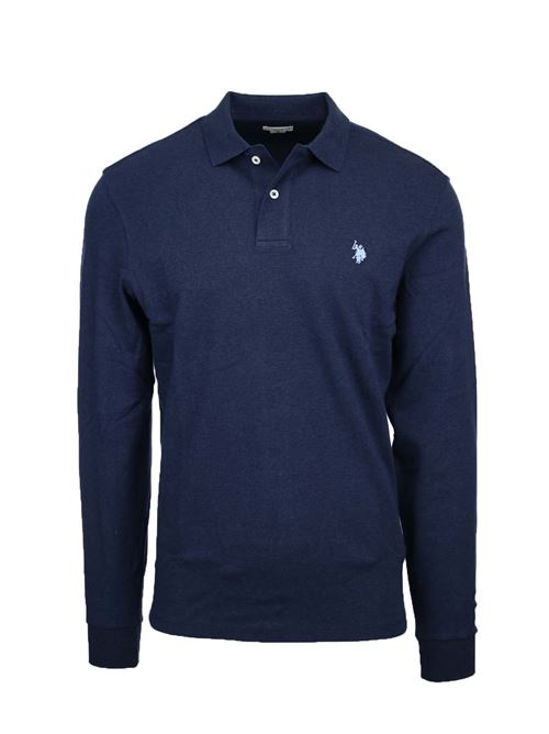 Polo manica lunga in jersey con logo US Polo Assn | Polo | 77010392179